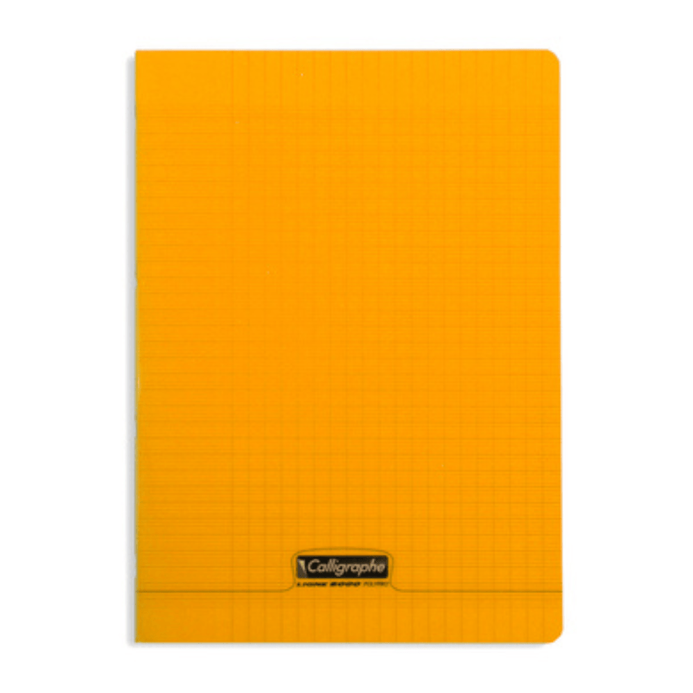 Alpha55 Orange Cahier Piqué 8000 Polypro A4 96P Séyès 90g