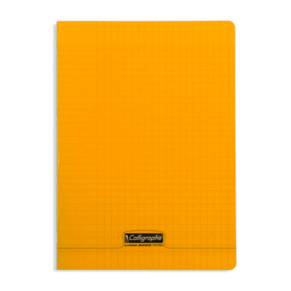 Alpha55 Orange Cahier Piqué 8000 Polypro A4 96P Séyès 90g