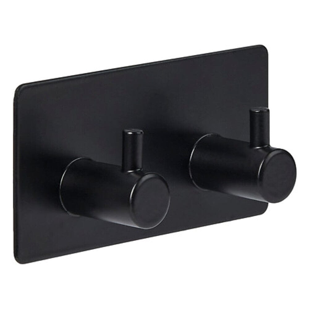 Alpha55 Patère adhésive 2 crochets en inox