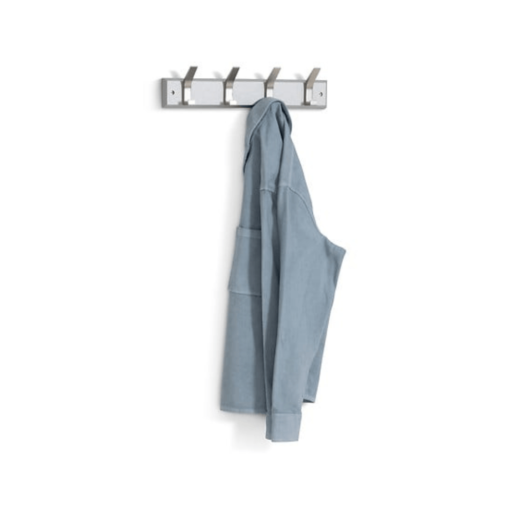 Alpha55 Patère ZINY 4 tiges argent en bois – Moderne & chic