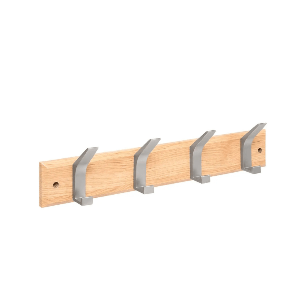 Alpha55 Patère ZINY 4 tiges gris en bois – Moderne & pratique