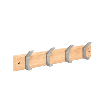 Alpha55 Patère ZINY 4 tiges gris en bois – Moderne & pratique