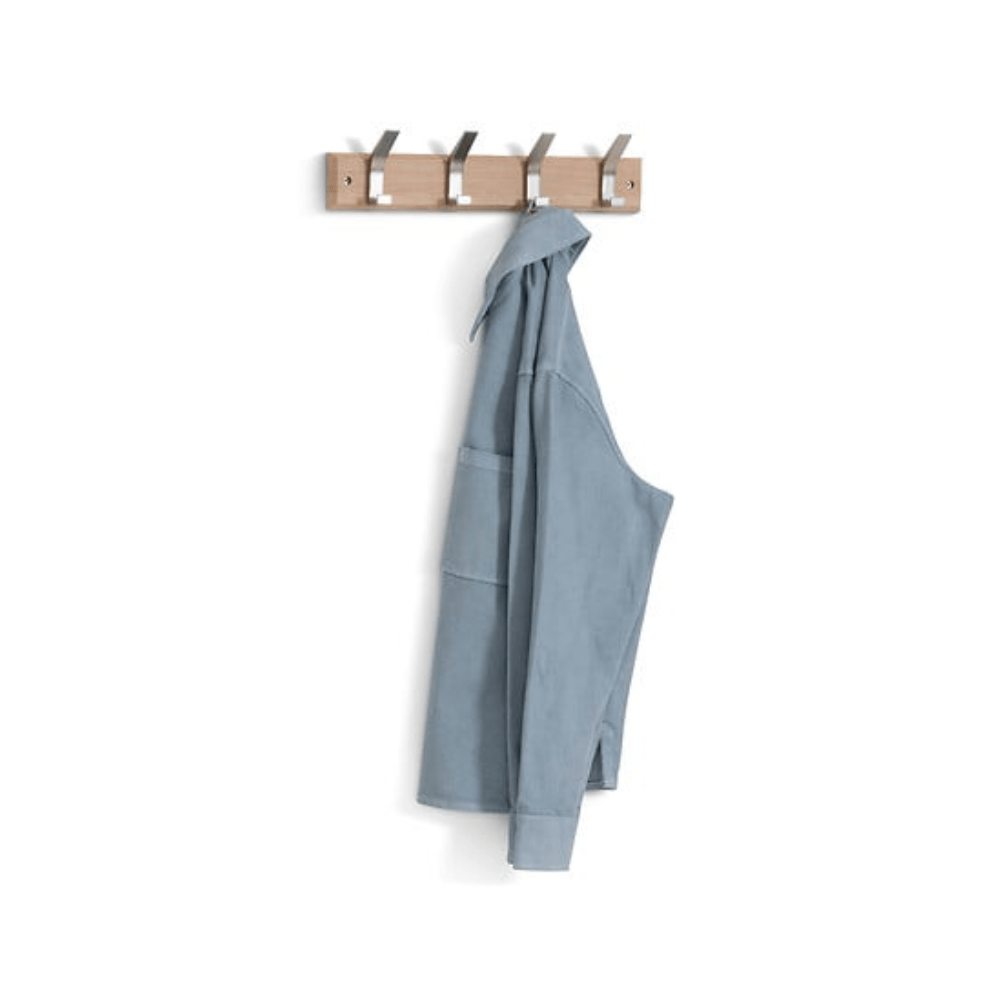Alpha55 Patère ZINY 4 tiges gris en bois – Moderne & pratique