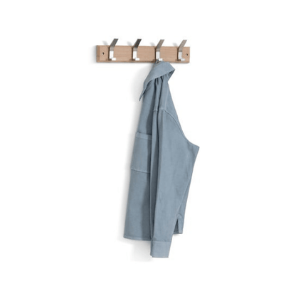 Alpha55 Patère ZINY 4 tiges gris en bois – Moderne & pratique