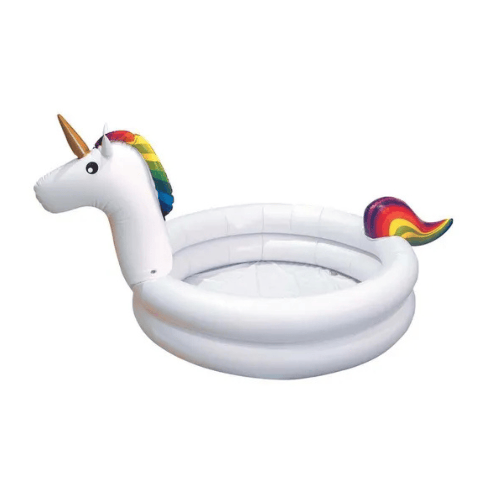 Alpha55 Piscine Gonflable Licorne Blanc Enfant
