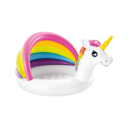 Alpha55 Piscine Gonflable Unicorne avec Ombrelle Intex