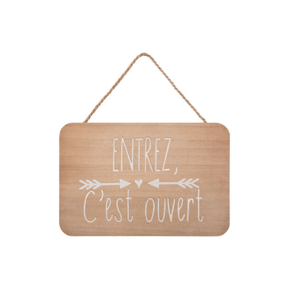 Alpha55 Plaque de Porte Krystel 25 x 17 cm