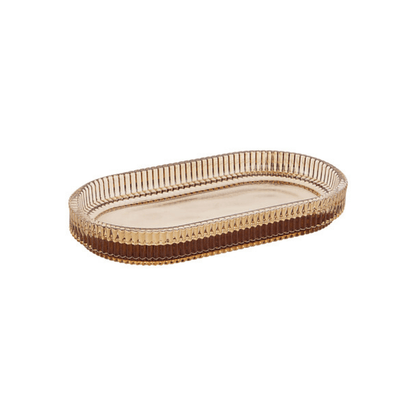 Alpha55 Plateau Solis 18,5 cm en Verre Ambre