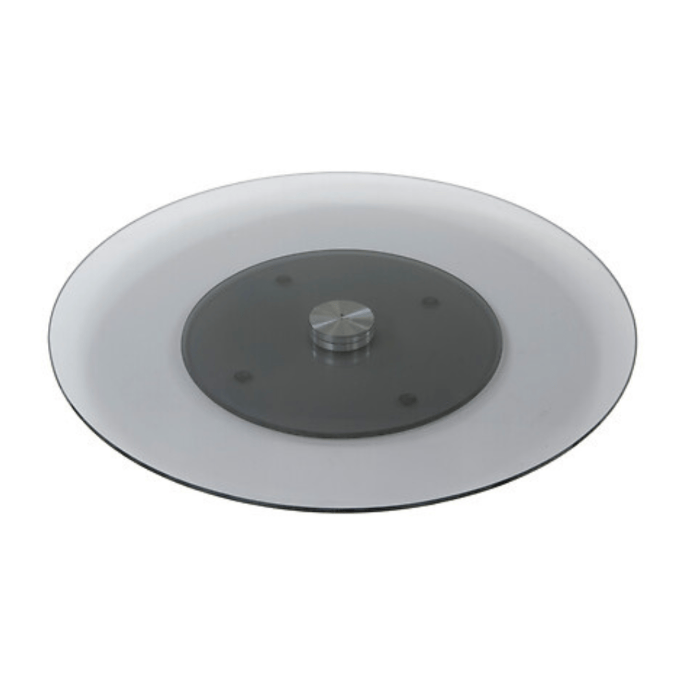 Alpha55 Plateau tournant verre fumé élégant