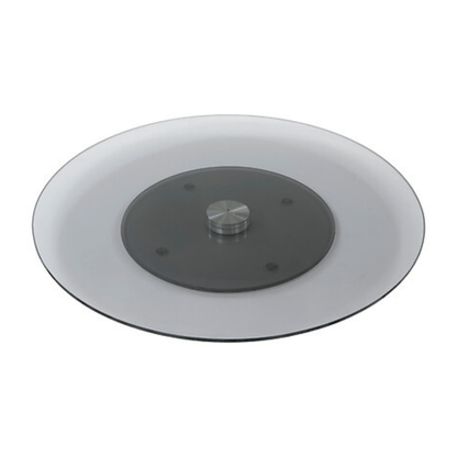 Alpha55 Plateau tournant verre fumé élégant