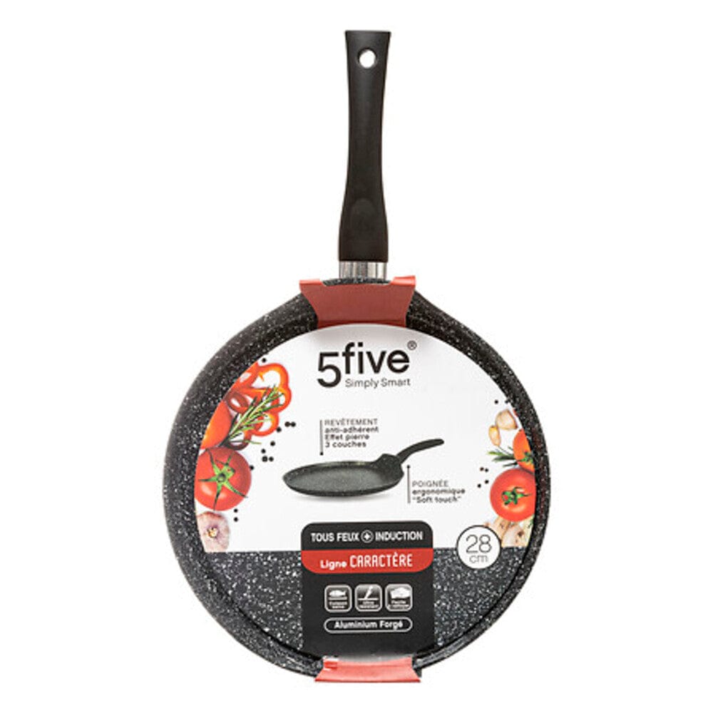 Alpha55 Poêle à crêpe "Caractère" en aluminium forgé