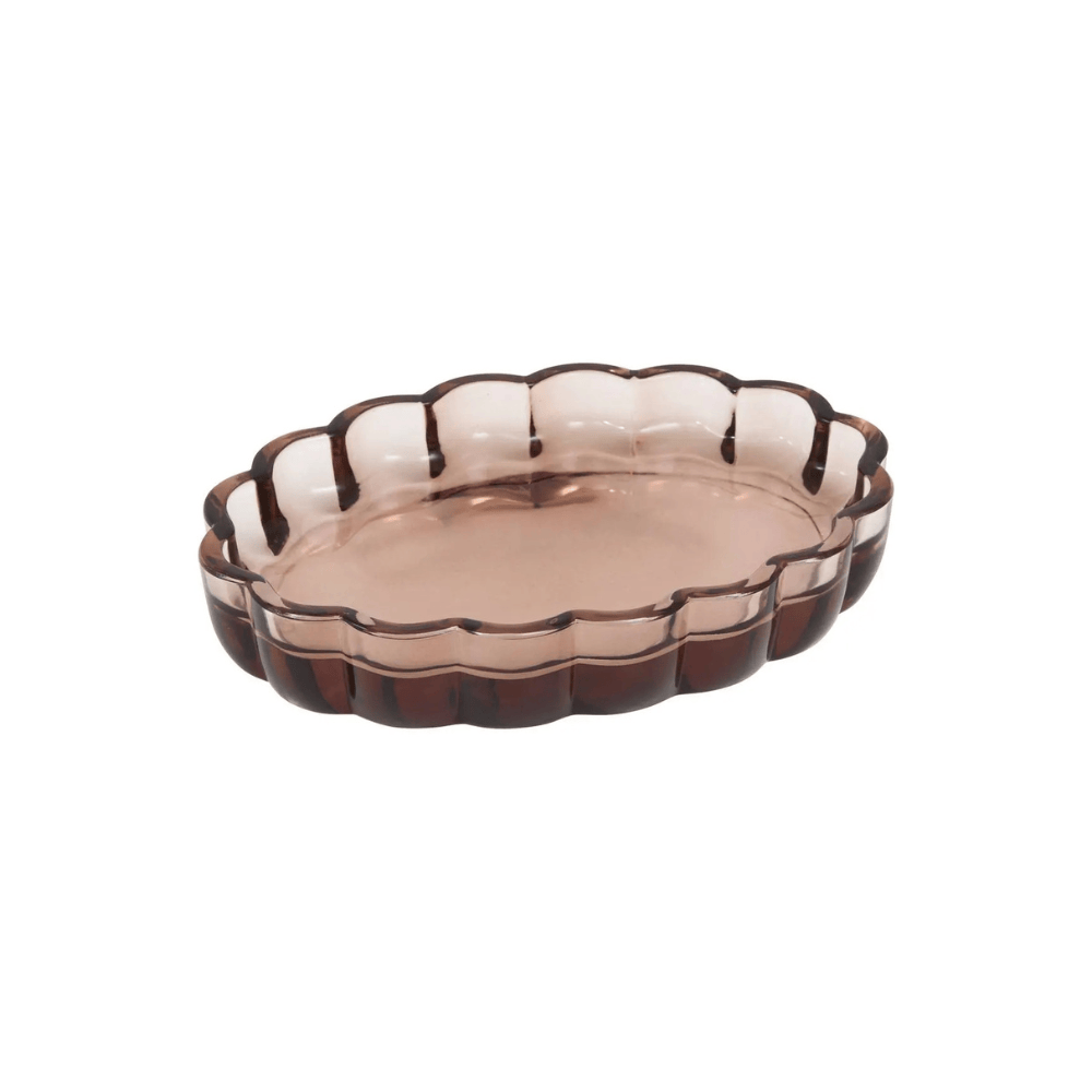 Alpha55 Porte-savon FLOREA ambre en verre – Élégant & pratique