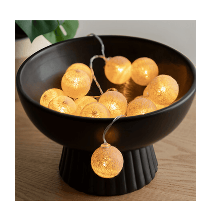 alpha55 Rose Clair Guirlande LED à pile Tara 16 boules – Déco lumineuse