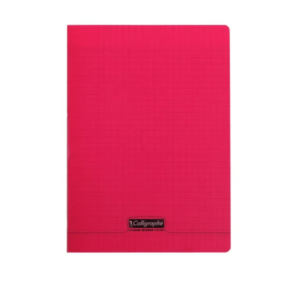 Alpha55 Rouge Cahier Piqué 8000 Polypro A4 96P Séyès 90g