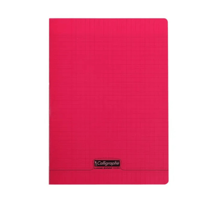 Alpha55 Rouge Cahier Piqué 8000 Polypro A4 96P Séyès 90g