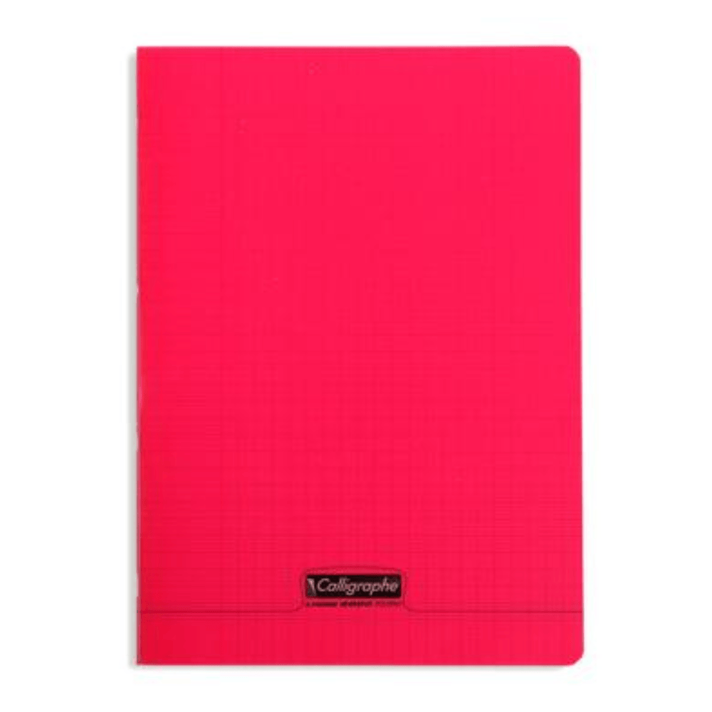 Alpha55 Rouge Cahier Polypro Calligraphe 8000 A4 140P Séyès