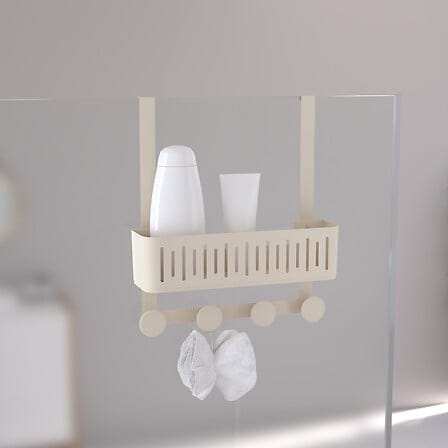 Alpha55 Serviteur de douche Easy Bath 1 niveau avec 4 crochets