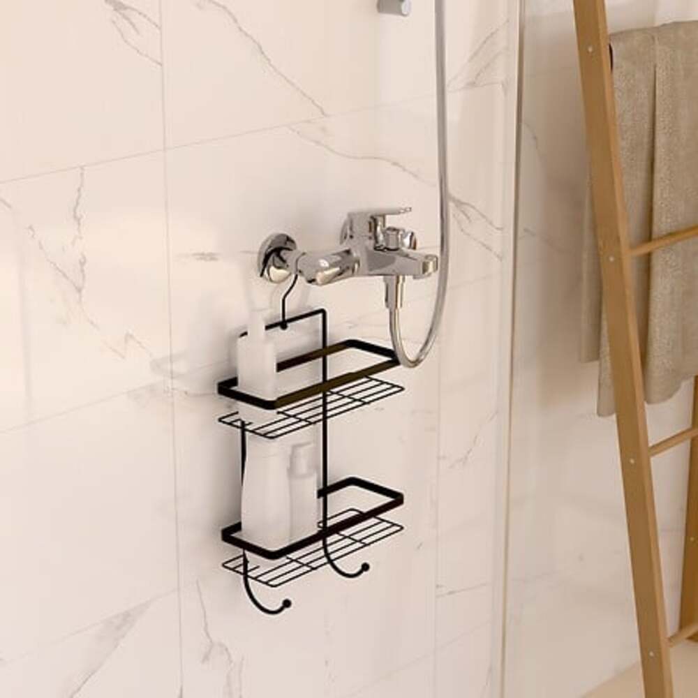 Alpha55 Serviteur de douche Venterra 2 niveaux noir