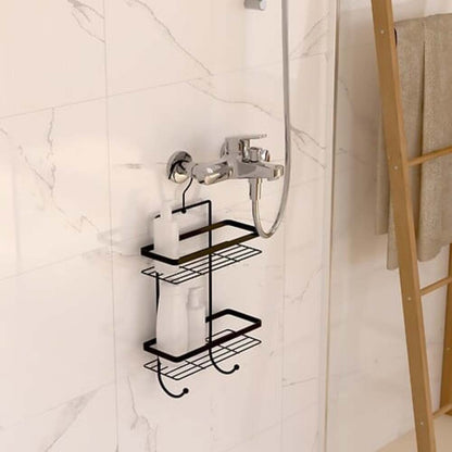 Alpha55 Serviteur de douche Venterra 2 niveaux noir