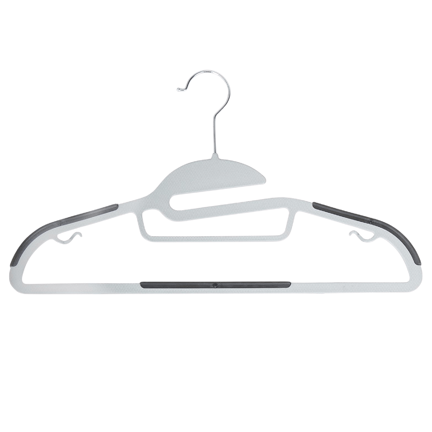 Alpha55 Set de 10 cintres en plastique blanc – Antidérapants