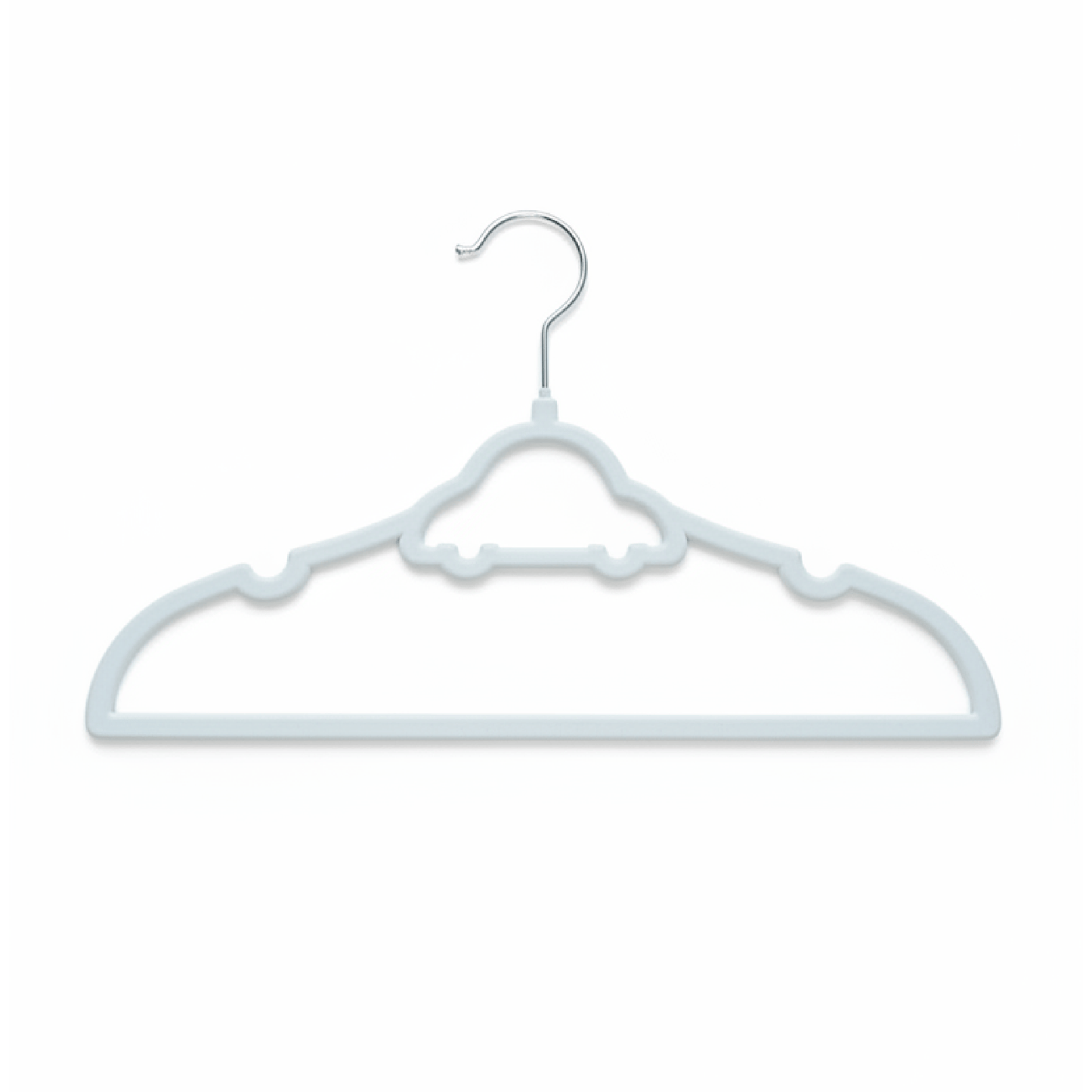 Alpha55 Set de 10 cintres enfant en feutrine bleue – Antiglisse