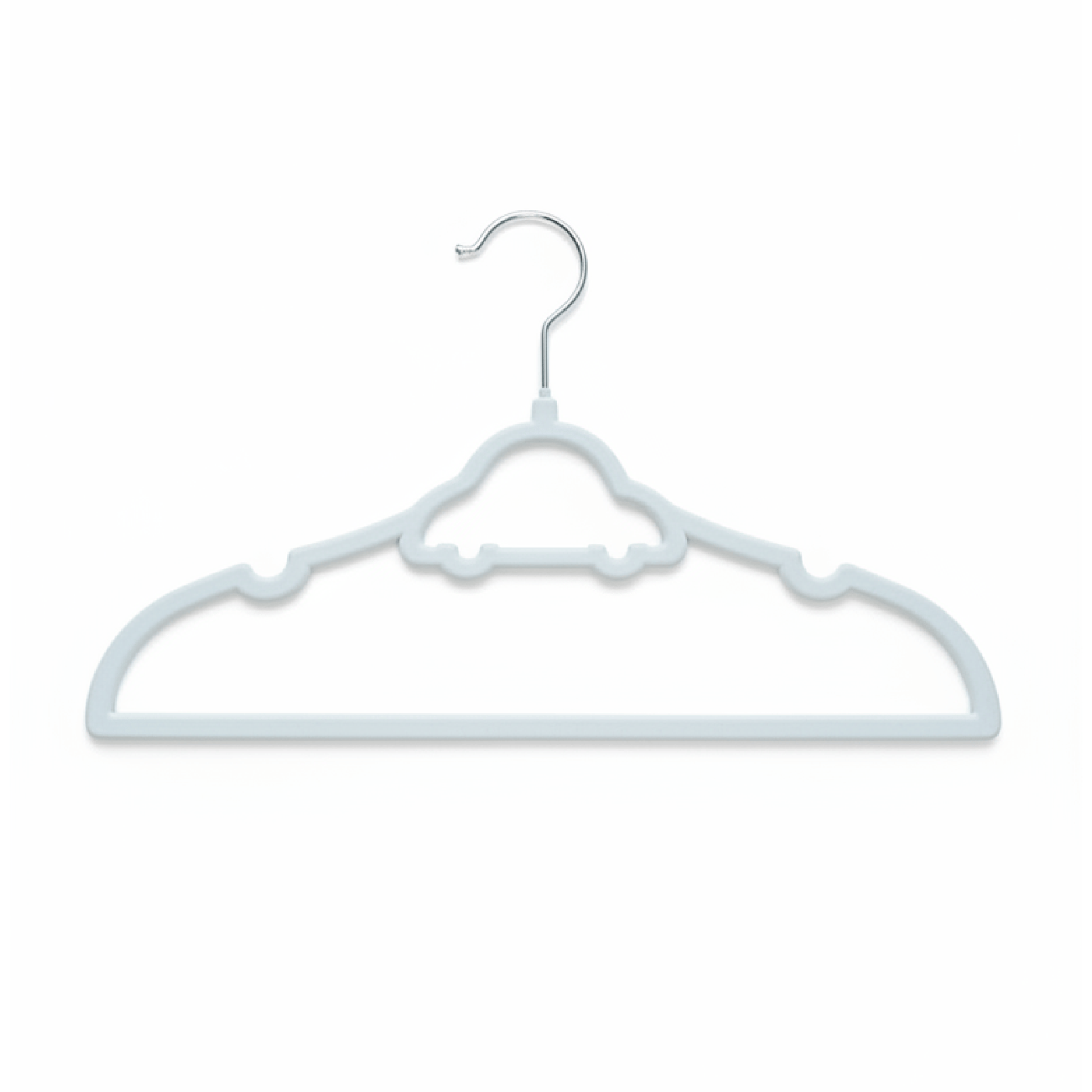 Alpha55 Set de 10 cintres enfant en feutrine bleue – Antiglisse