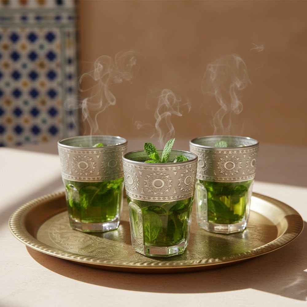 Alpha55 Set de 12 verres à thé 10 cl marquage à chaud argent