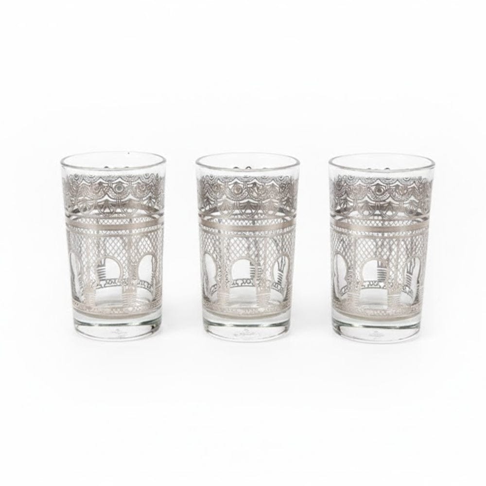 Alpha55 Set de 12 verres à thé 15 cl Portails argent