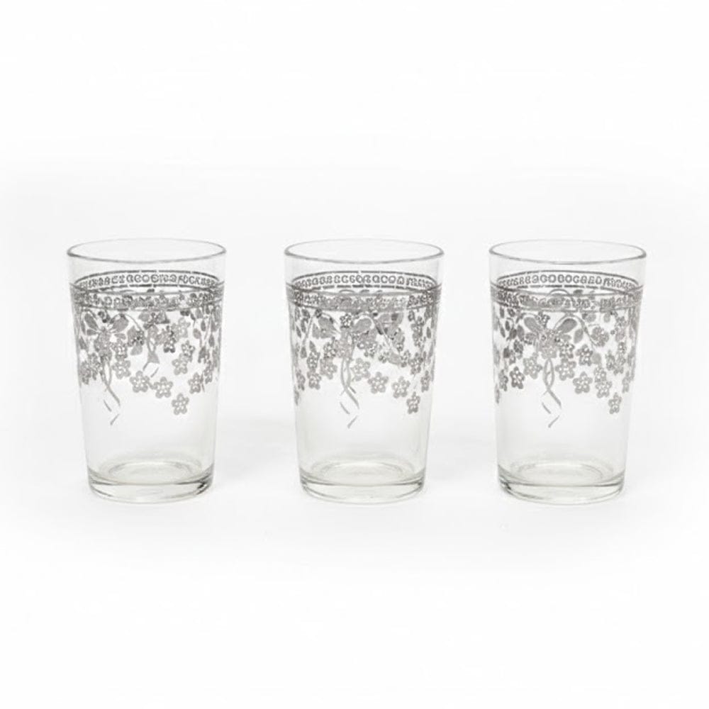 Alpha55 Set de 12 verres à thé 20 cl Printemps argent