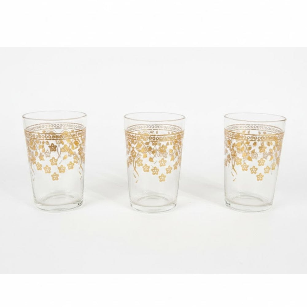 Alpha55 Set de 12 verres à thé 20 cl Printemps doré