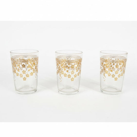 Alpha55 Set de 12 verres à thé 20 cl Printemps doré