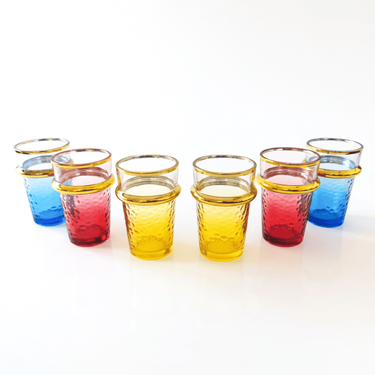 Alpha55 Set de 12 Verres à Thé Bou9 – Motif Craquelé Élégant