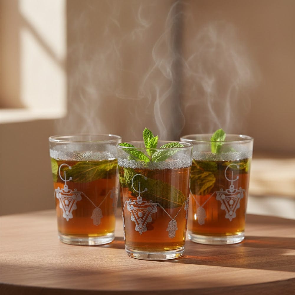 Alpha55 Set de 12 verres à thé Eco Cone 20cl pampilles argent