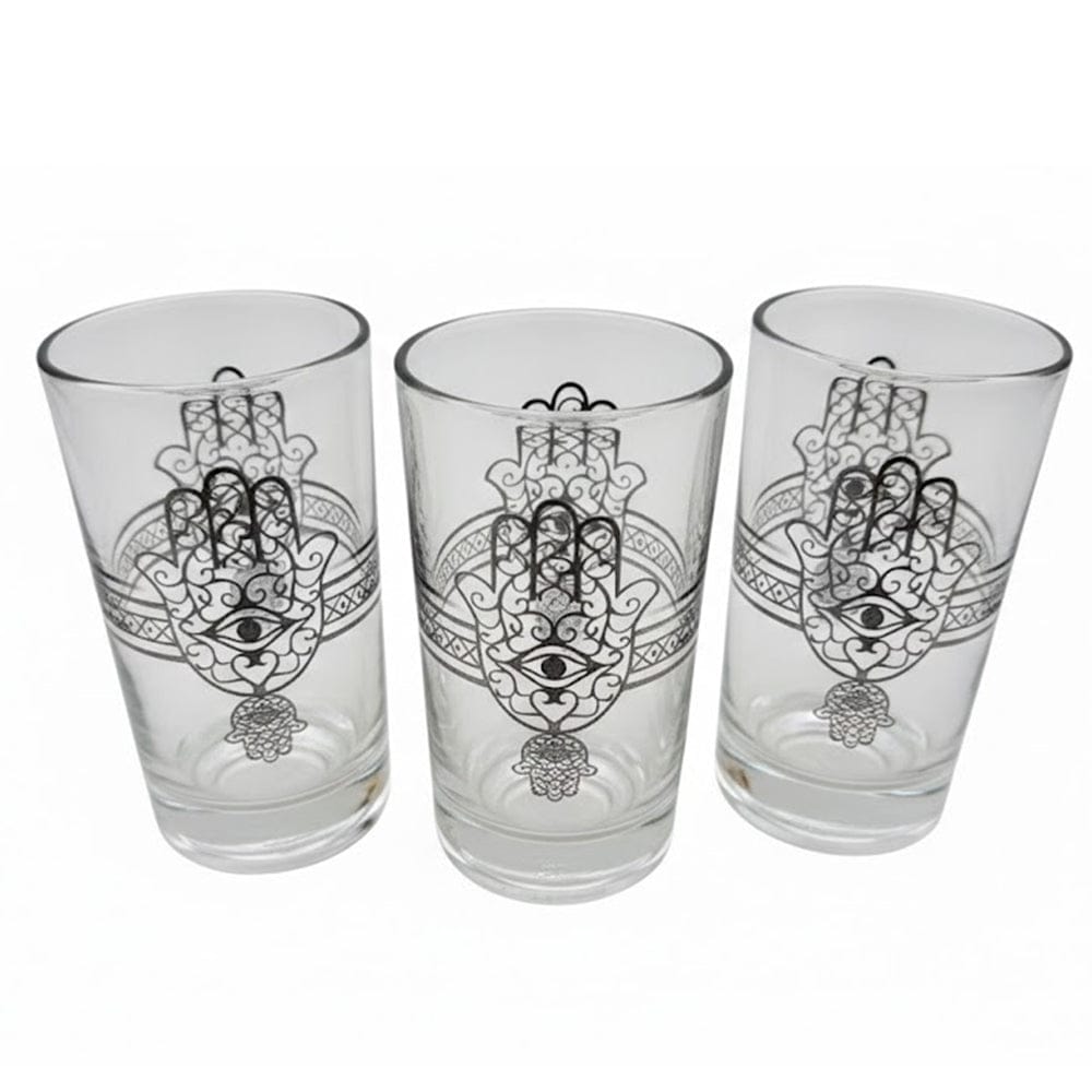 Alpha55 Set de 12 Verres à Thé Khmissa Argent - Art de Table
