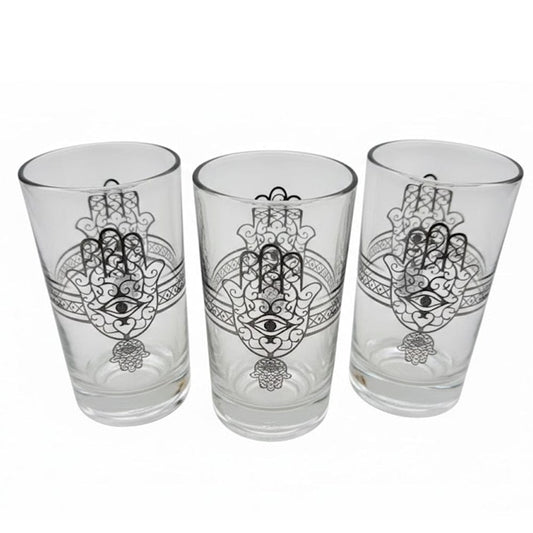 Alpha55 Set de 12 Verres à Thé Khmissa Argent - Art de Table