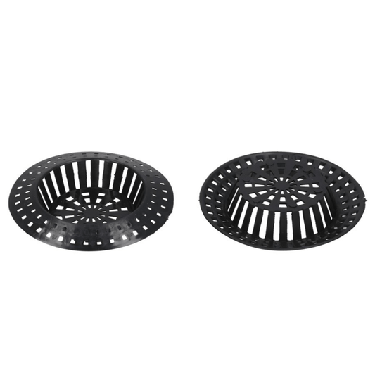 Alpha55 Set de 2 Filtres d'Évier en Plastique Noir – Anti-Déchets