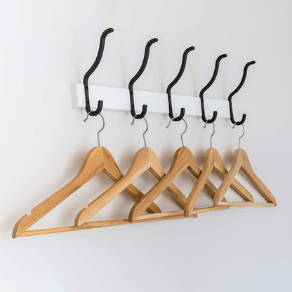 Alpha55 Set de 5 cintres en bois – Élégants & résistants