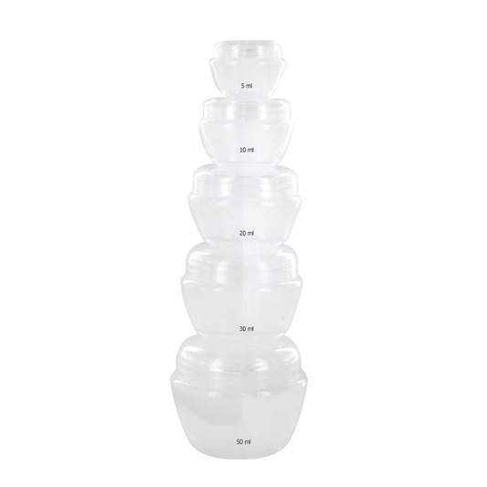 Alpha55 Set de 5 Flacons Maquillage – Accessoires de Voyage Pratiques