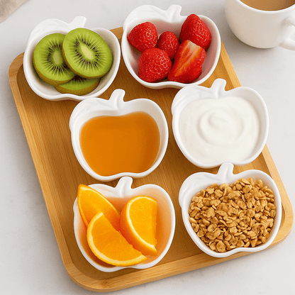 Alpha55 Set de 6 coupelles en porcelaine