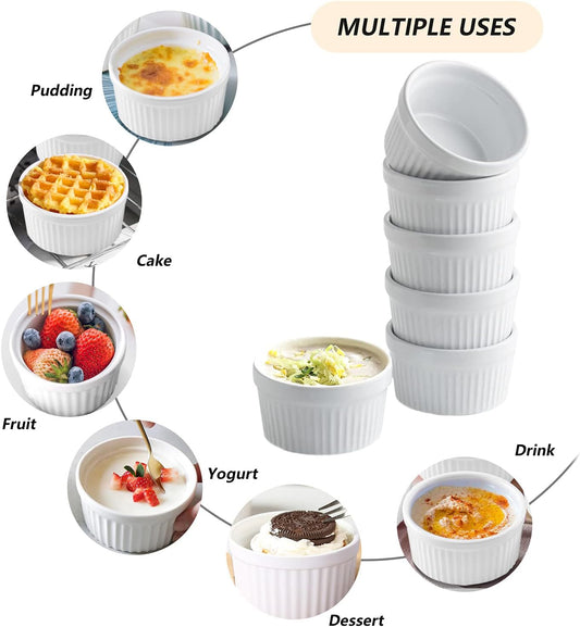 Alpha55 Set de 6 coupelles en porcelaine