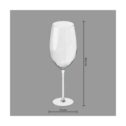 Alpha55 Set de 6 Verres à Pied Lina 41 cl en Verre