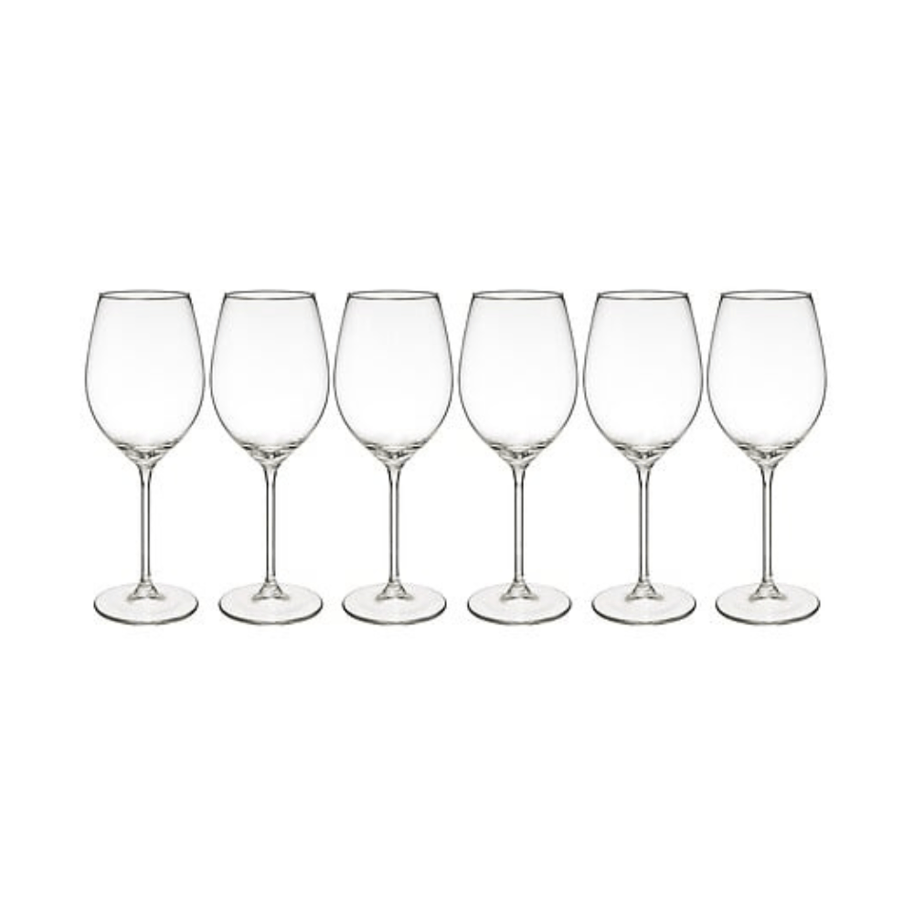 Alpha55 Set de 6 Verres à Pied Lina 41 cl en Verre