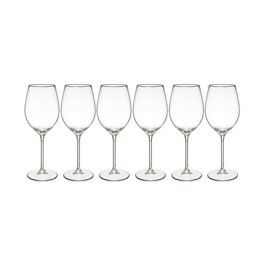 Alpha55 Set de 6 Verres à Pied Lina 41 cl en Verre