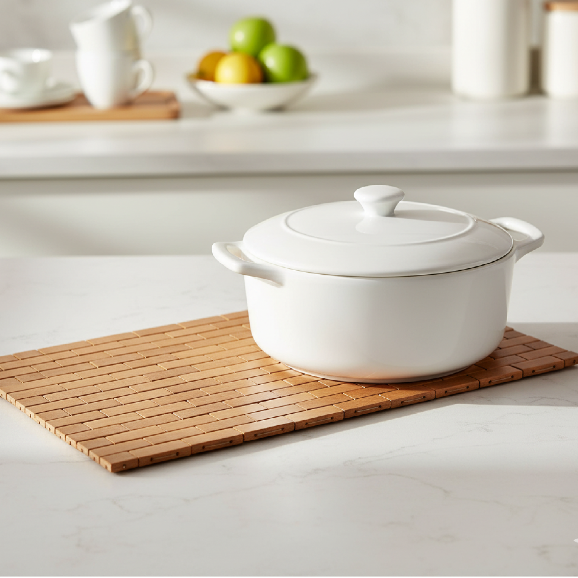 Alpha55 Set de Table Bambou Rectangulaire – Naturel & Durable