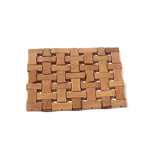 Alpha55 Set de Table Carrés 20 cm – Bambou Naturel