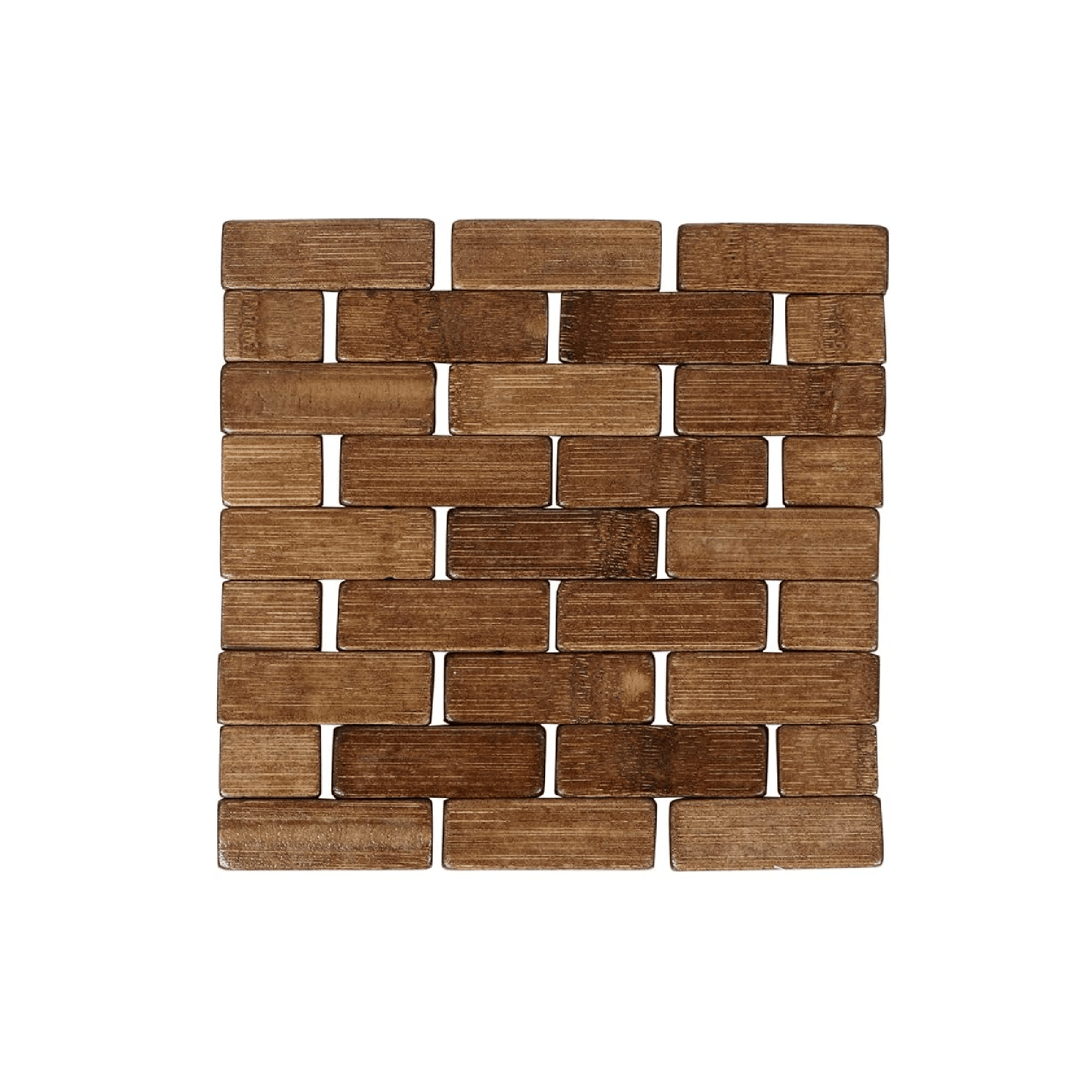 Alpha55 Set de Table Carrés en Bambou – Style Naturel