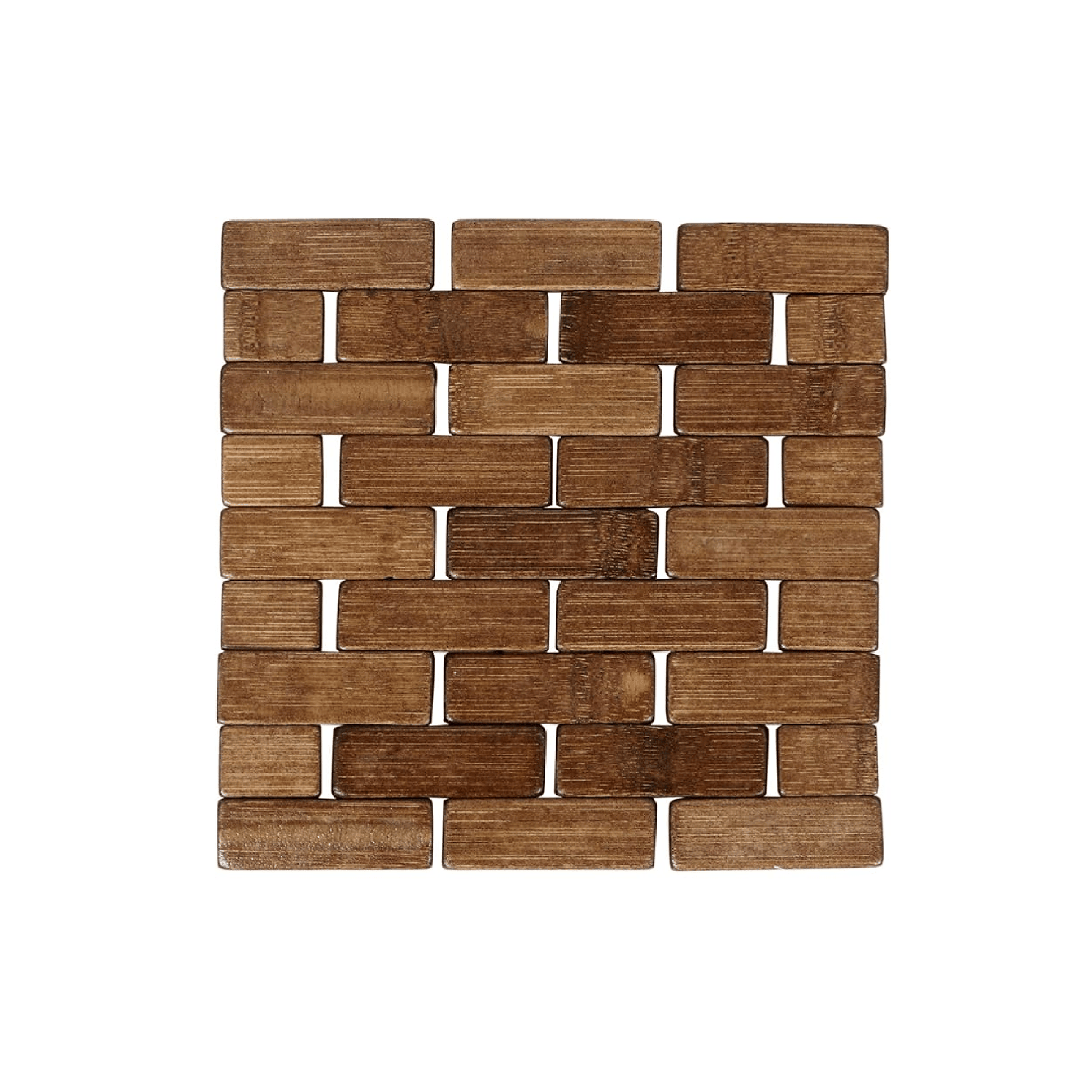 Alpha55 Set de Table Carrés en Bambou – Style Naturel