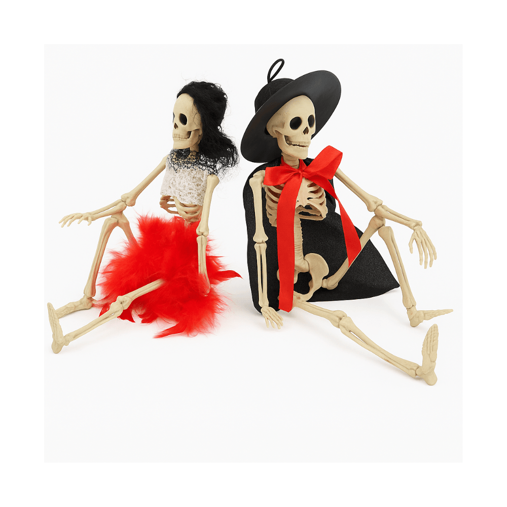 Alpha55 Squelette Habillé Soirée 43 cm – Décoration Halloween