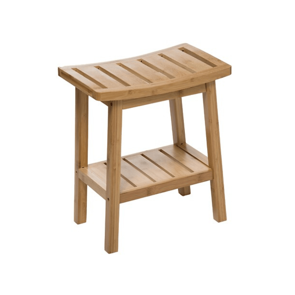 Alpha55 Tabouret rangement en bambou pratique et naturel