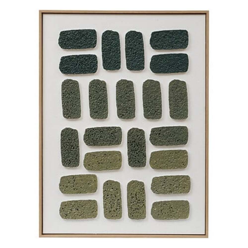 Alpha55 Toile 3D Aladji vert – Déco moderne & texturée